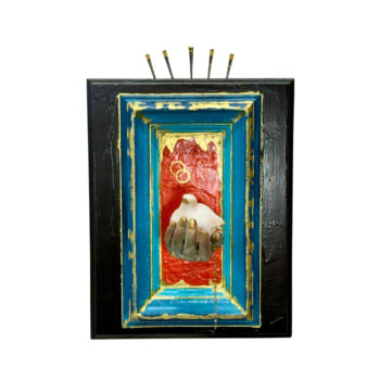 keeper - a relief wall painting-sculpture